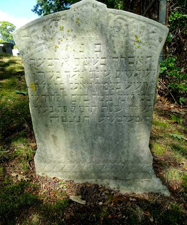jewish cemetery waterbury headstone